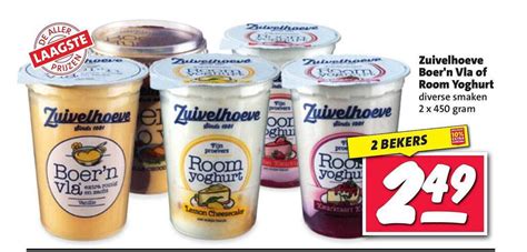 Zuivelhoeve Boer N Vla Of Room Yoghurt Aanbieding Bij Nettorama