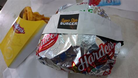 Hardees Super Star Burger Review ~ Alex is my Name