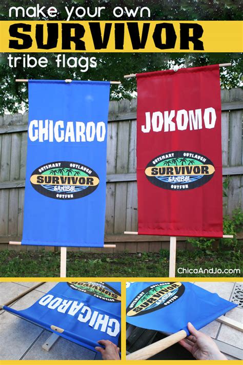 How to make Survivor buffs and tribe flags | Chica and Jo