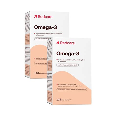 Redcare Omega 3 Capsule Set Da 2 2x120 Pz Redcare