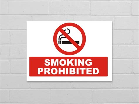 Smoking prohibited sign – Blackwater Graphics