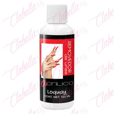 Removedor Loquay de uñas acrílicas 120ml por pieza pb Clabella