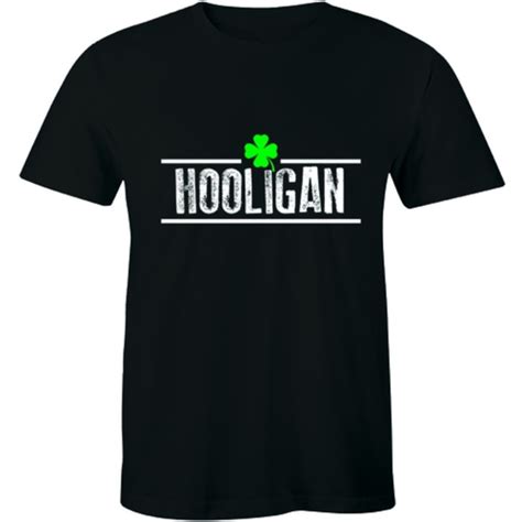 Half It Shirts Irish Clover Hooligan Tshirt Patricks Day Parade