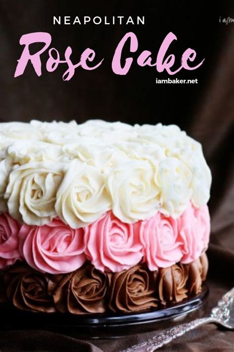 Neapolitan Rose Cake Recipe Cake Showstopper Cakes Desserts