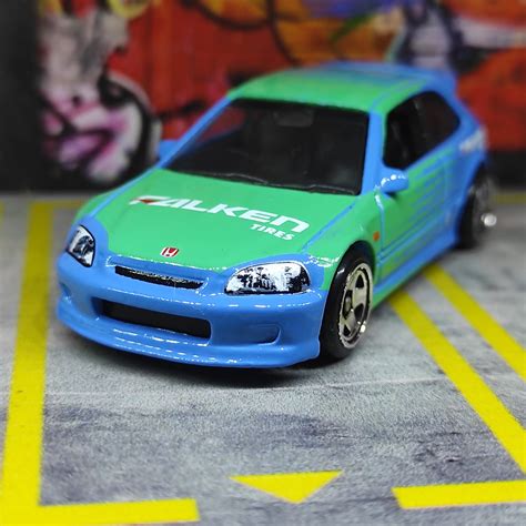 Hot Wheels Loose Honda Civic Type R EK FALKEN BB Shopee Malaysia