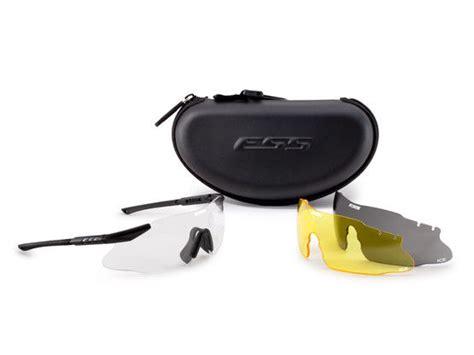 ESS ICE 3 Lens Kit Glasses with Black Frame - Yellow/Smoke Gray/Clear ...