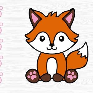 Baby Fox SVG - Etsy