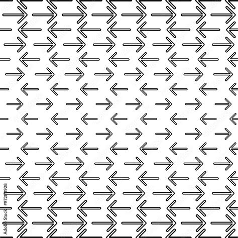 Black white seamless arrow pattern Stock Vector | Adobe Stock