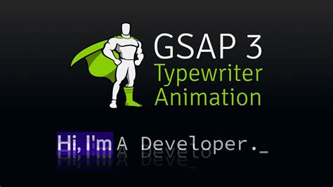 GSAP Typing Animation | Tween & Timeline Basics (2020)