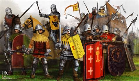 Illustration of a Hussite Wagon Fortress, 1437 Medieval Ages, Medieval
