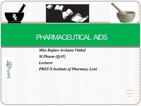 Pharmaceutical Aids Pharma Jurisprudence Ppt