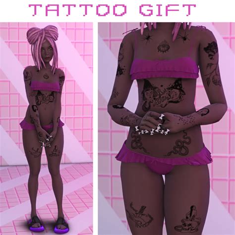 Tattoogift - gothic fullbody Tattoo - The Sims 4 Create a Sim - CurseForge