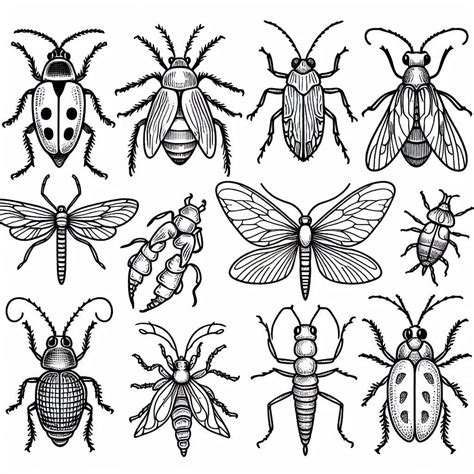 besplatna slika kukci bojanje coloringlib