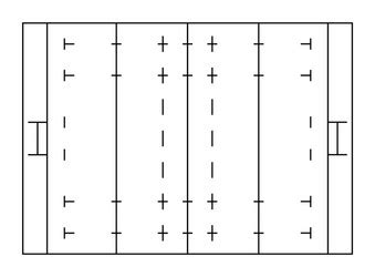 Rugby Field Layout Vector Images (over 170)