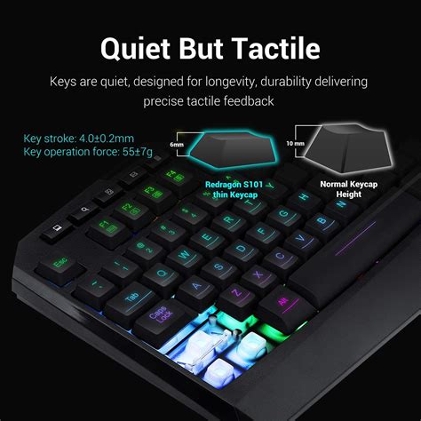 Buy Redragon S Wired Gaming Keyboard And Mouse Combo Rgb Backlit