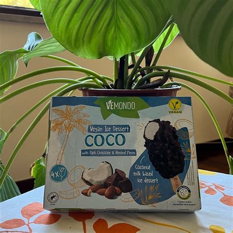 Vemondo Vegan Ice Dessert Coconut With Dark Chocolate Almonds Review