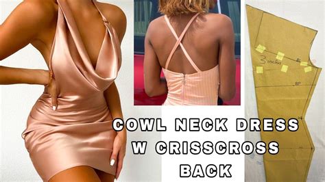 Updated How To Draft A Cowl Neck Dress Easiest Method Part Artofit