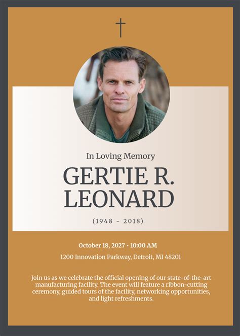 Free Order Of Service Funeral Template to Edit Online