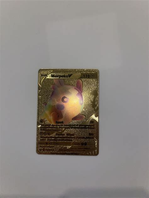 Mavin Morpeko V Gold Foil Pokemon Card Hp Dmg Ultra