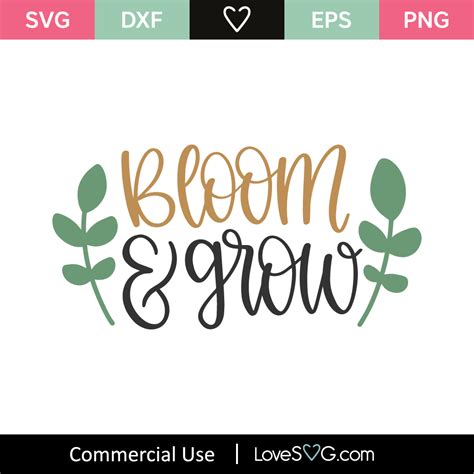 Bloom Grow SVG Cut File - Lovesvg.com