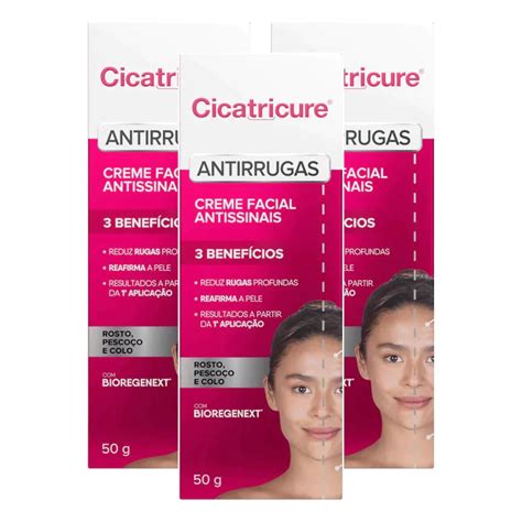 Creme Cicatricure Para Rugas E Manchas No Rosto - Cicatricure Creme Facial Antissinais 50g Antirrugas Original | Reduz ...