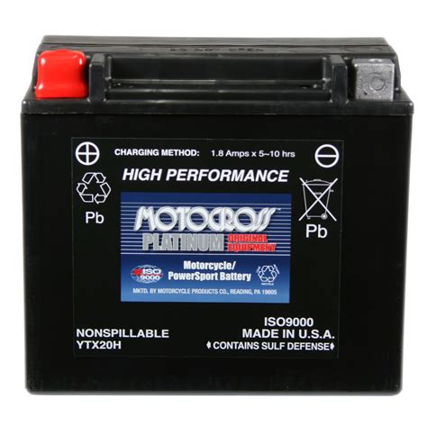 Ytx H Bs Yuasa Motocross V Cca Sealed Agm Motorcycle Battery