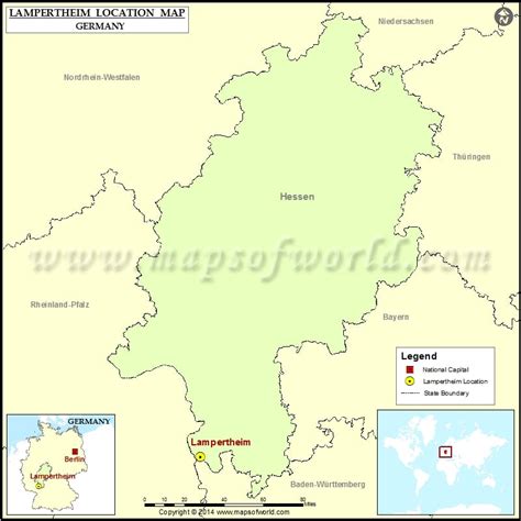 Where is Lampertheim | Location of Lampertheim in Germany Map