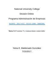 Tarea Acco Docx National University College Divisin Online