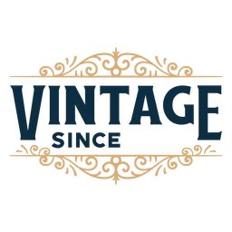 The Vintage Since Logo PNG & SVG Design For T-Shirts
