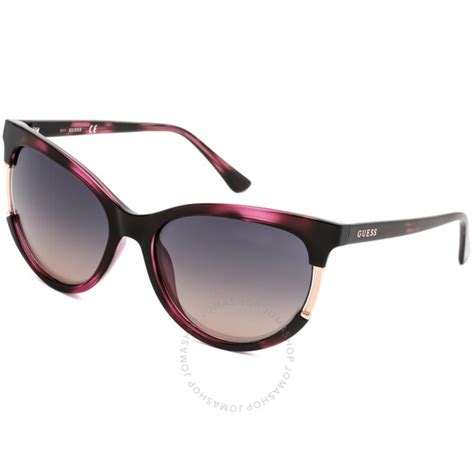 Guess Violet Gradient Cat Eye Ladies Sunglasses Gu7725 83z 57