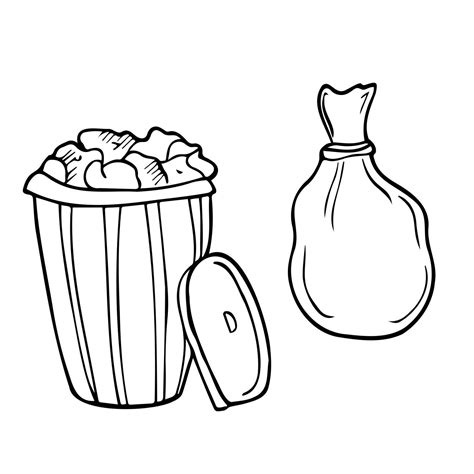 Doodle Style Trash Can Sketch In Vector Format 32178782 Vector Art At