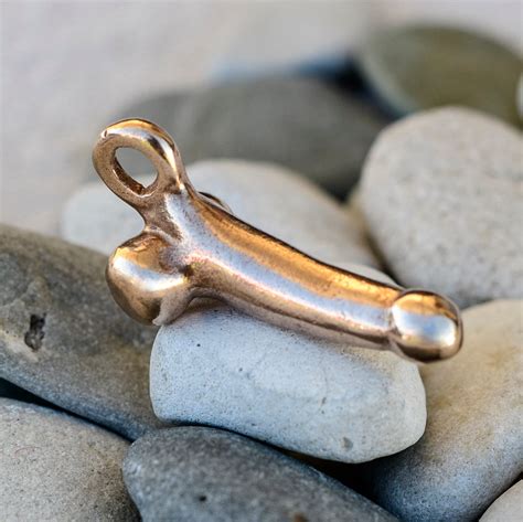 Phallic Pendant Bronze Replica From Ancient Rome