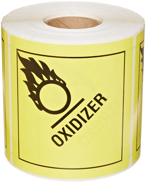 Tape Logic 4 X 4 Oxidizer Labels Office Products