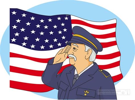 Veterans Day Clipart Soldier Salutes Veterans Day Clipart