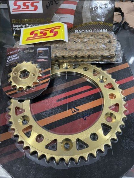 Jual Gear Set CRF 150L Supermoto Harian Scarlet MX Series Rantai SSS