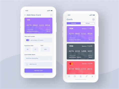 Credit Card App White Ui By Vladimir Gubanov On Dribbble