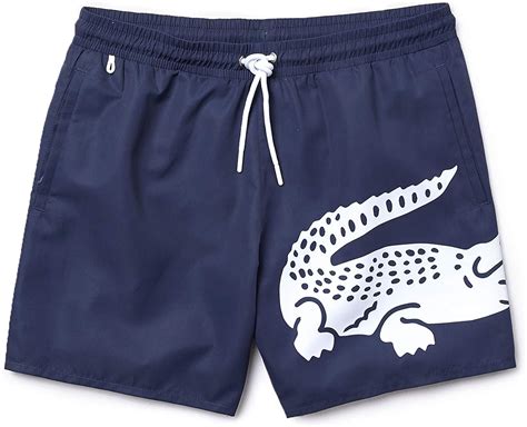 Lacoste Men S Mh6281 Short Blue Marine 166 Small Amazon Co Uk