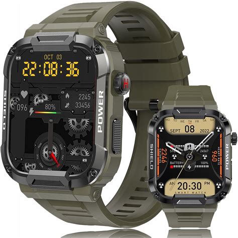 Smartwatch Zegarek M Ski Militarny Rozmowy Menu Pl Erli Pl