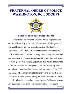 Fillable Online Dc Fop Fraternal Order Of Police Washington Dc Lodge