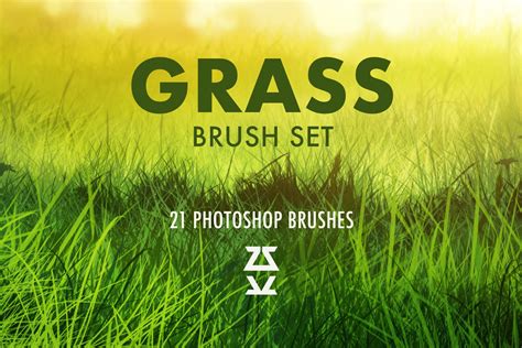 Grass 2 Brush Set Brushes ~ Creative Market