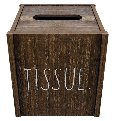 LeCeleBee Tissue Box Cover Home And Bathroom Decor Accessories Dark