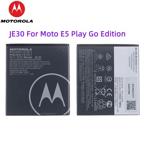 Motorola Je Ea Bater A Original Para Moto Motorola E Play