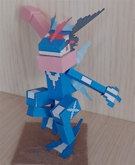 Pixel Papercraft Ash Greninja Greninja Pokemon