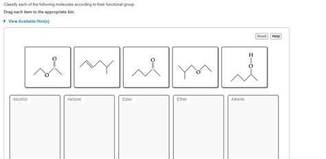 Solved Classify The Following Molecule According To Its Functional