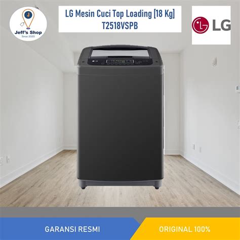 Jual Lg Mesin Cuci Top Loading Inverter 18 Kg T2518vspb Shopee