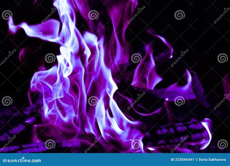 Blue Flames Wallpaper Abstract Background Stock Image Image Of