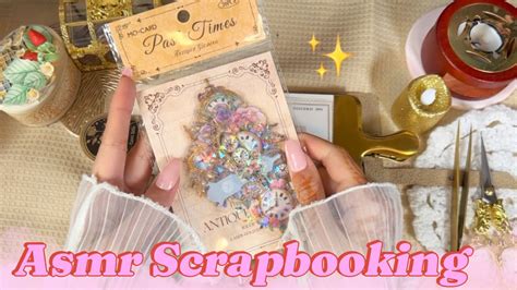 Asmr Scrapbooking Relaxing Sounds Diy Journal With Me No Bgm Youtube