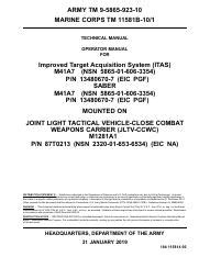 Operator Manual For Improved Target Acquisition System ITAS Course Hero