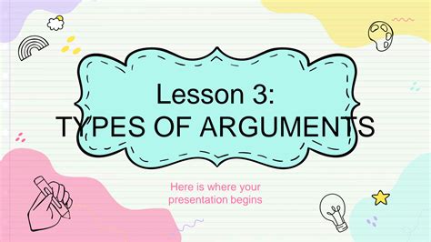 SOLUTION: Lesson 3 types of arguments - Studypool