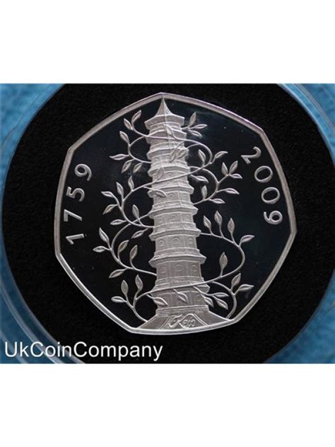 2009 Kew Gardens Silver Proof 50p Coin